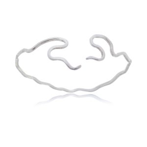 Bracelete Onda do Mar em Prata 950